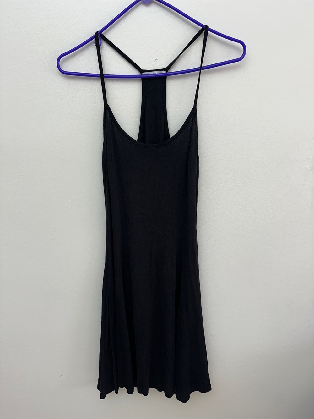 Acemi Black Ribbed Racerback Tank